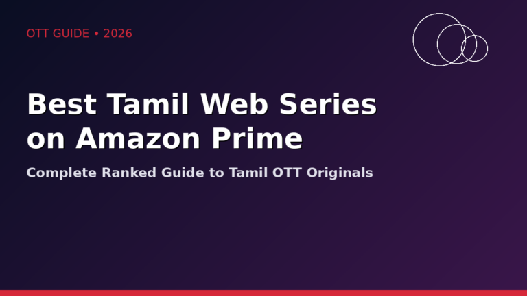 Best Tamil web series on Amazon Prime 2026 guide cover image
