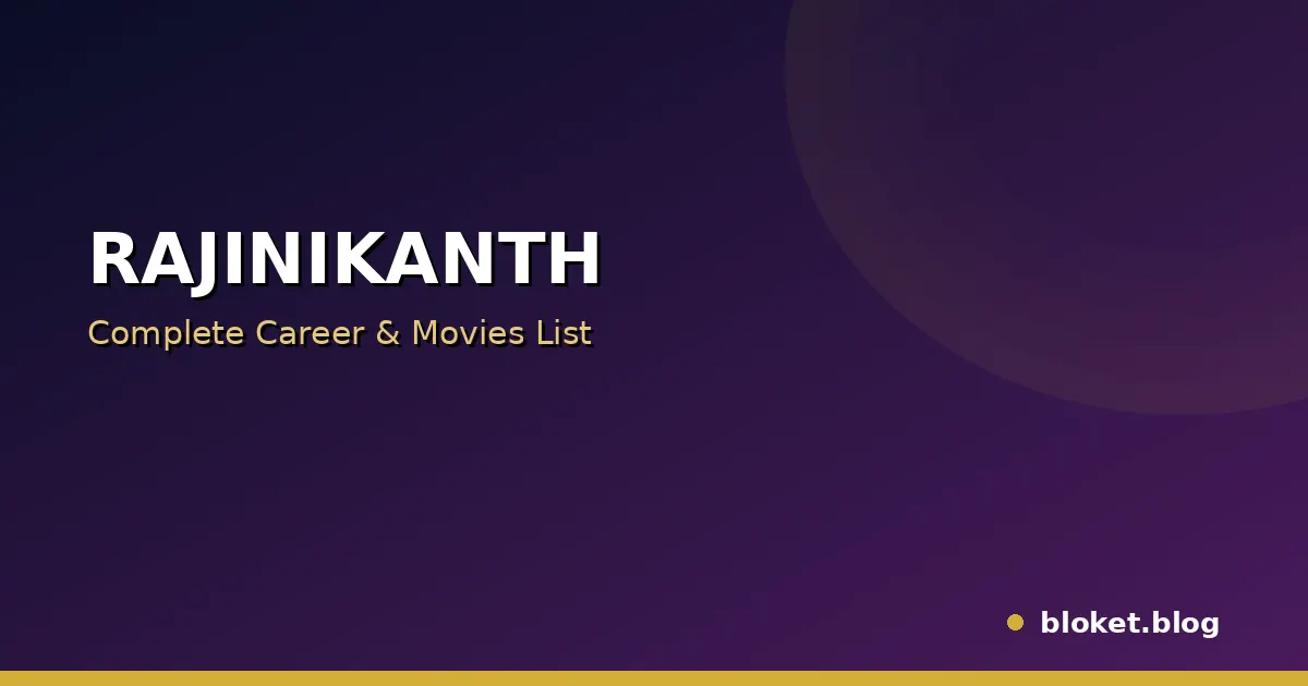 Rajinikanth complete career and movies list featured cover image